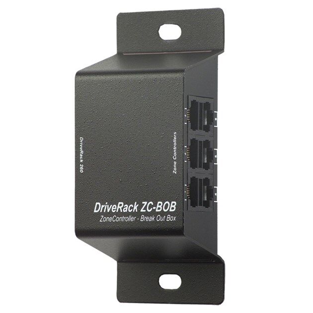 DBX ZCBOB Wall-Mounted Break Out Box for DriveRack & ZonePRO, 9 Zone Controllers, Analog DC Control, RJ-45 Connectivity, 1000 ft Range