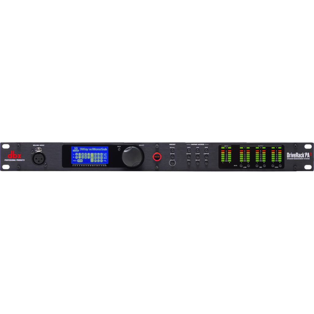 dbx PA2 DriveRack 2X6 PA Management System with AutoEQ, AFS, Mobile Control - Optimize Your Loudspeakers