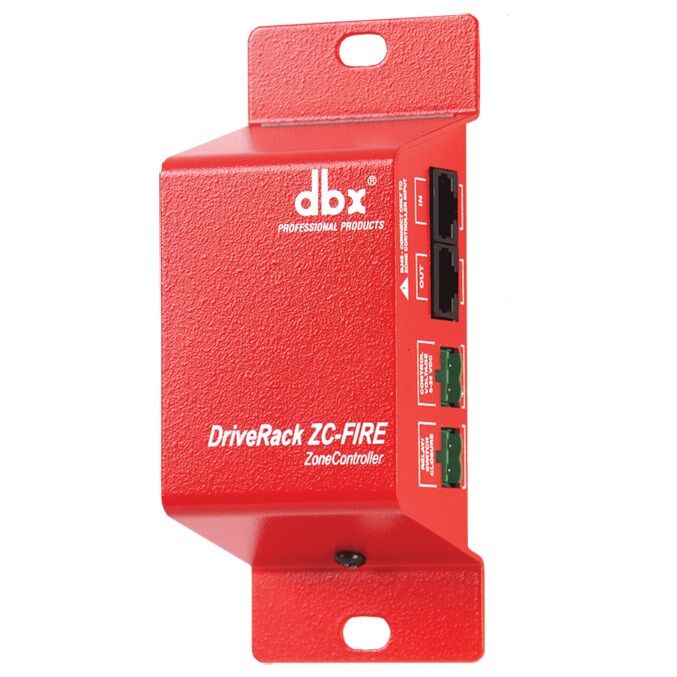 DBX ZC-Fire Zone Controller - Fire Safety Interface for DriveRack & ZonePRO, Analog DC Control, 1000ft CAT5, RJ-45 Connectors