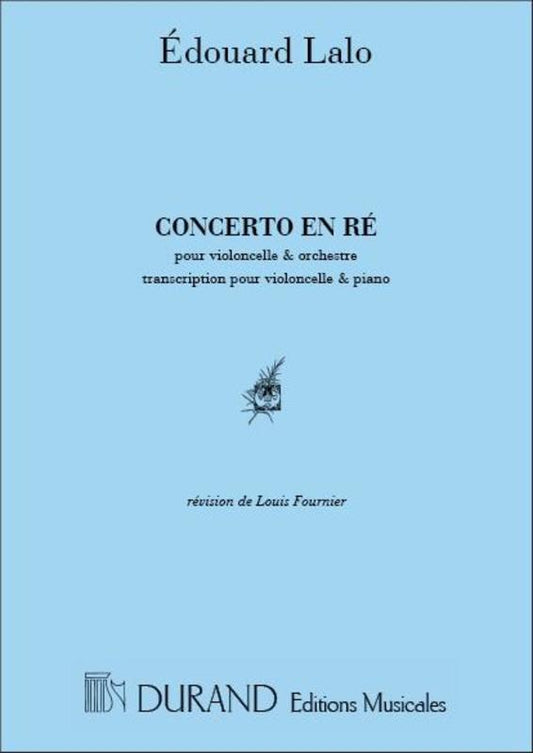 Lalo - Concerto In D Minor Cello/Piano (Softcover Book)