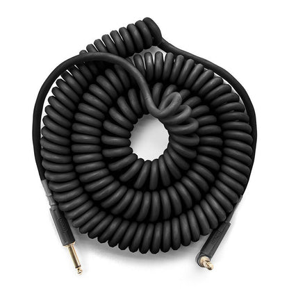 MXR 15ft Black Coil Instrument Cable - Right Angle to Straight — view 3