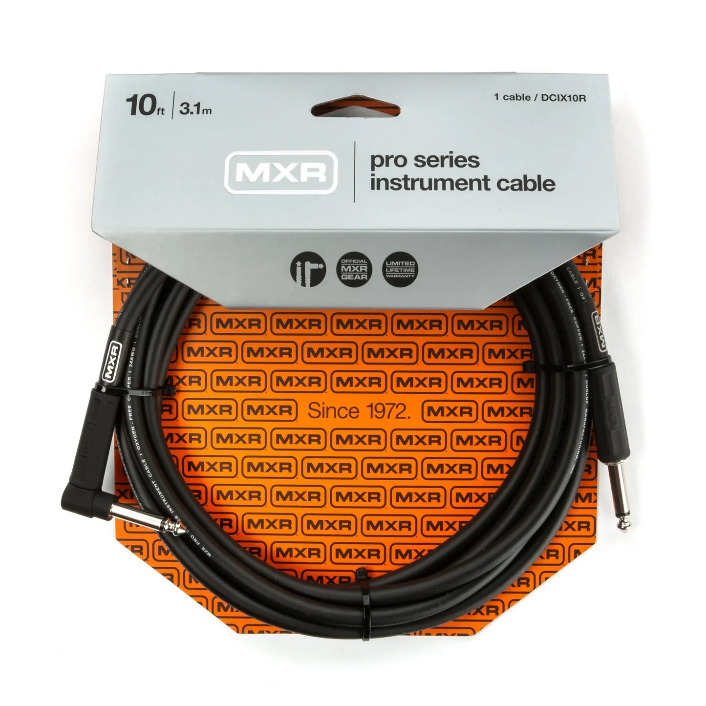 Mxr 10 Inch Pro Instrument Cable With Right Angle Plugs