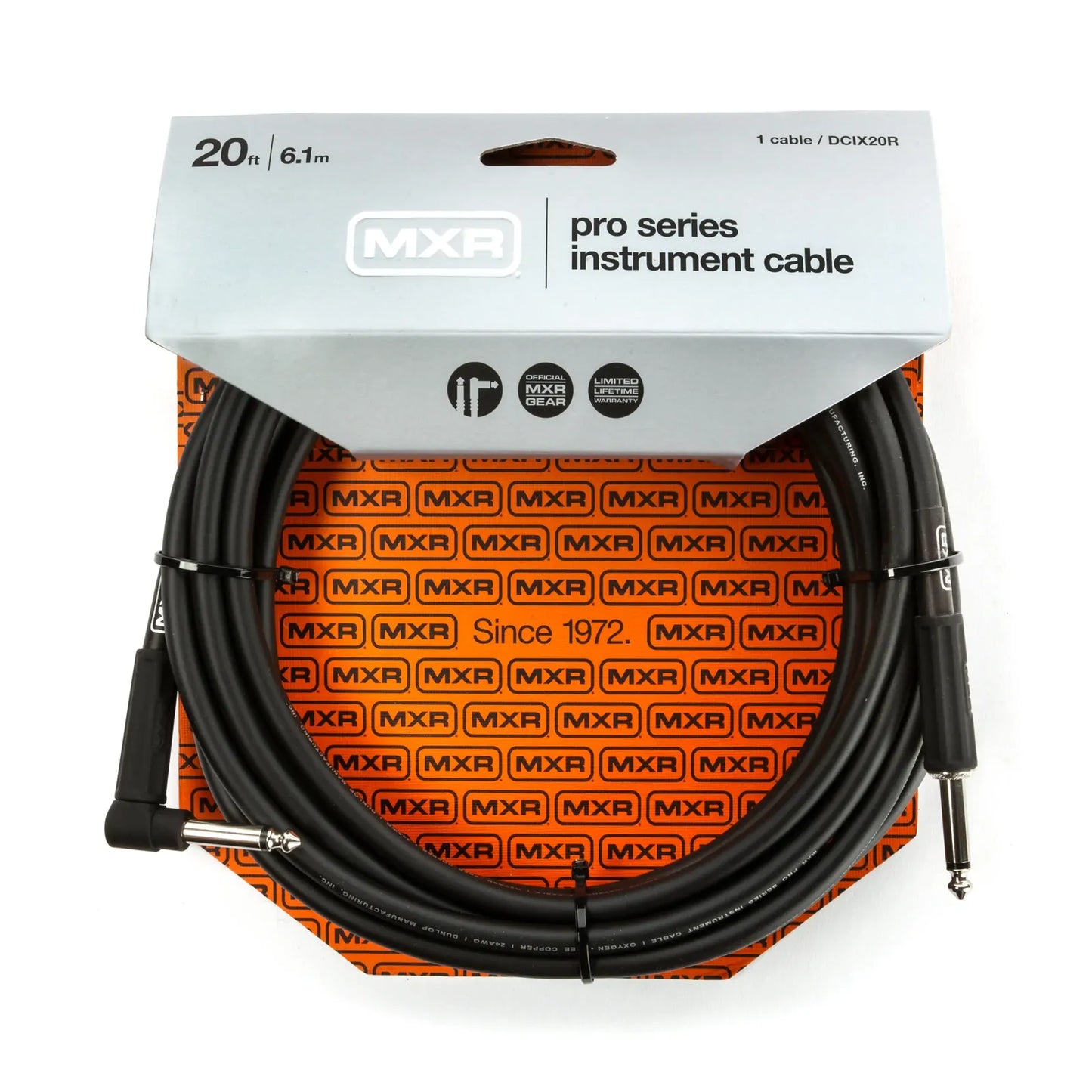 MXR 20 Inch Pro Instrument Right Angle Cable DCIX20R