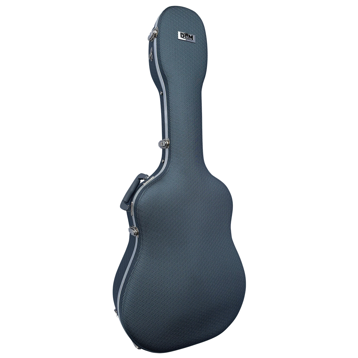 DCM AC2C Deluxe Acoustic Dreadnought Guitar Case - Slate Blue ABS/Fibre with Plush Lining