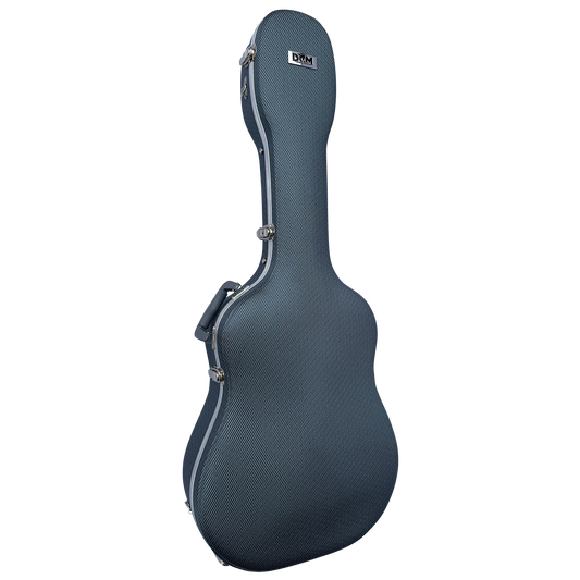 DCM AC2C Deluxe Acoustic Dreadnought Guitar Case - Slate Blue ABS/Fibre with Plush Lining