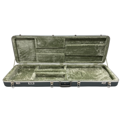 DCM BC2C Deluxe ABS/Fibre Electric Bass Case with Dark Silver Lining — view 2