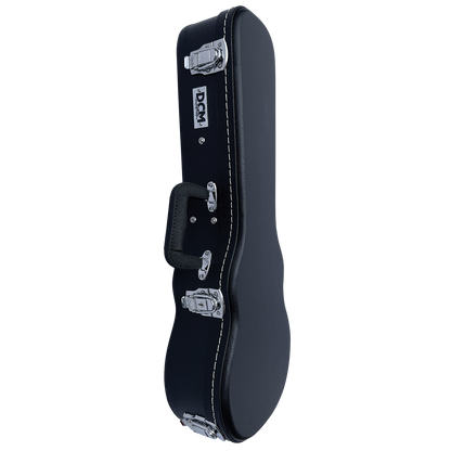 DCM BKW-C Concert Ukulele Wood Case with Black Plush Lining and Chrome Hardware — view 5