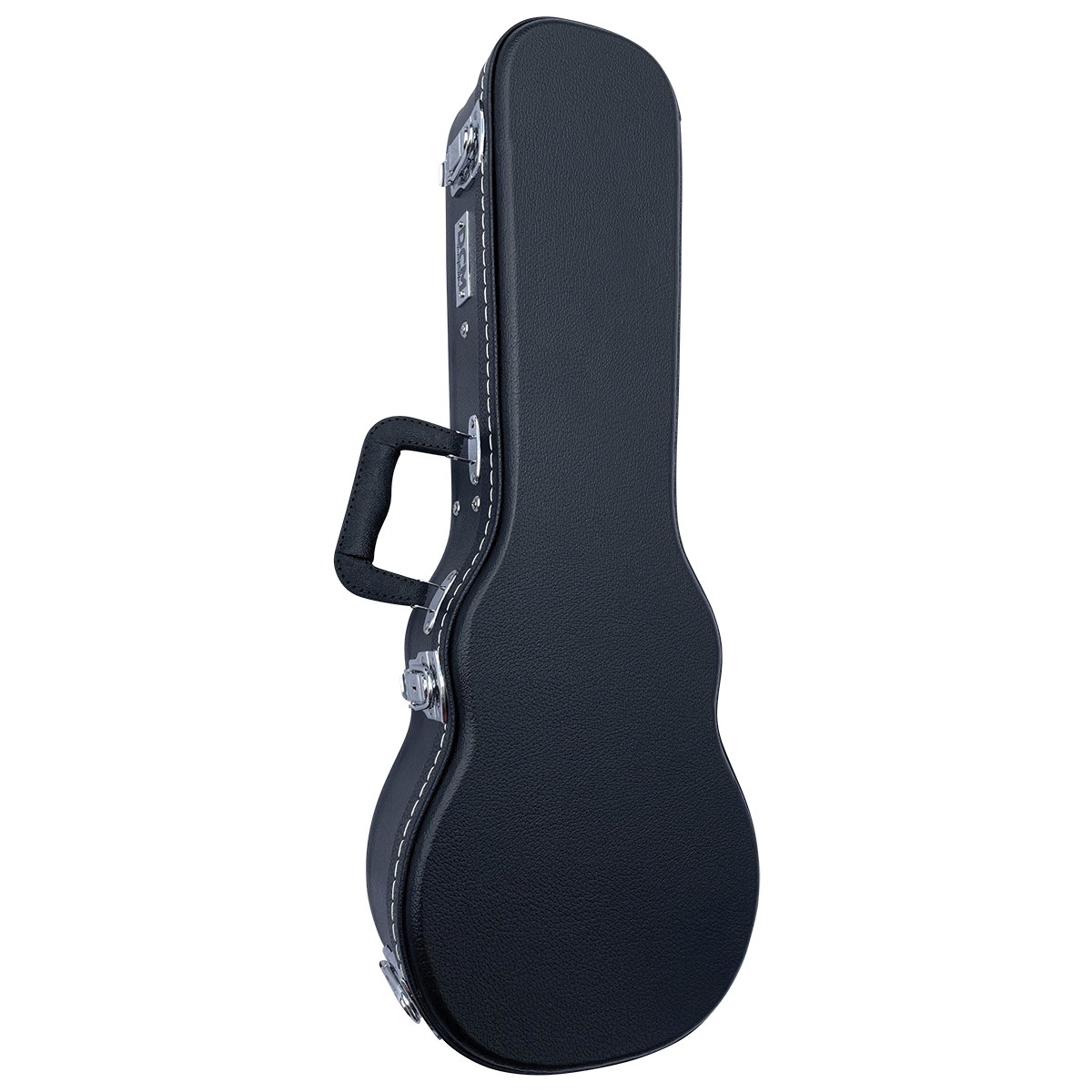 DCM BKW-C Concert Ukulele Wood Case with Black Plush Lining and Chrome Hardware