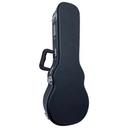DCM BKW-C Concert Ukulele Wood Case with Black Plush Lining and Chrome Hardware