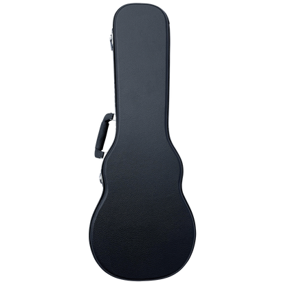 DCM BKW-C Concert Ukulele Wood Case with Black Plush Lining and Chrome Hardware — view 3