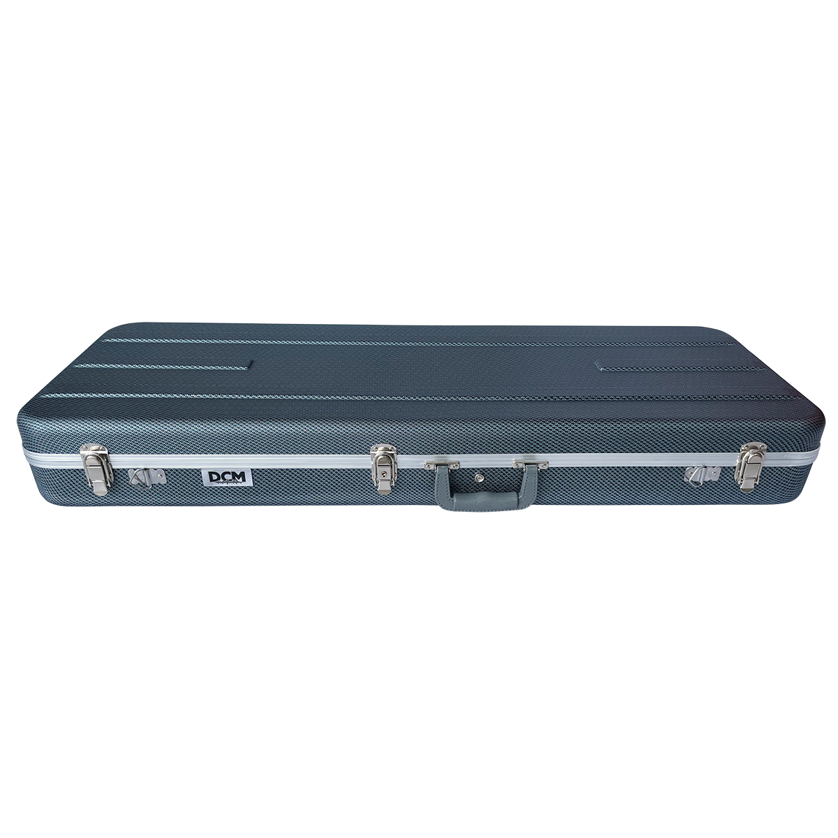 DCM EC2C Deluxe Electric Guitar Case with Dark Silver Lining