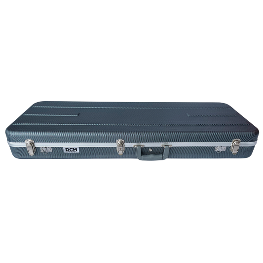 DCM EC2C Deluxe Electric Guitar Case with Dark Silver Lining