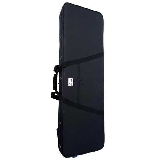 DCM Premium PFEB Lightweight Electric Bass Guitar Case with Nylon Cover and Plush Velvet Interior