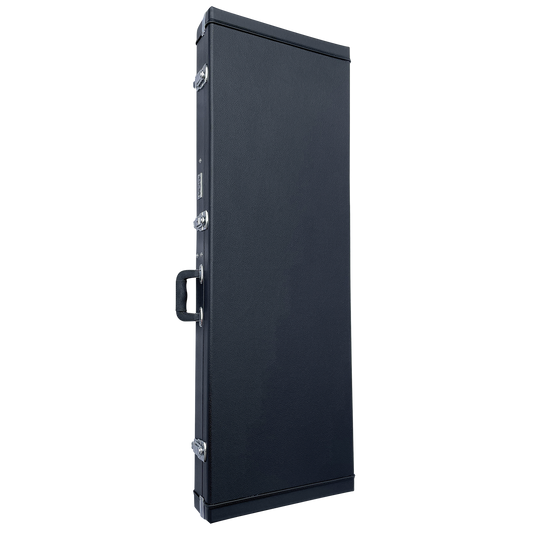 DCM WBC1 Wood Bass Case with Black Plush Lining and Chrome Hardware