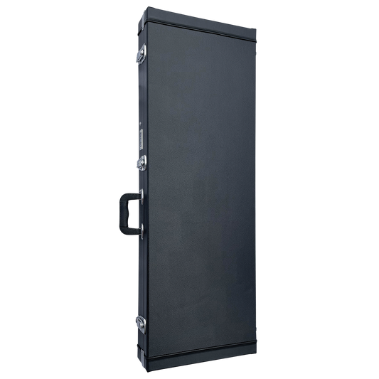 DCM WEC1 Wood Electric Guitar Case with Black Plush Lining and Chrome Hardware
