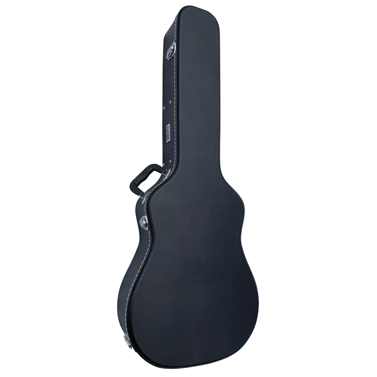 DCM WJC12/1 Dreadnought Guitar Case for 6 & 12 Strings with Black Plush Lining and Chrome Hardware
