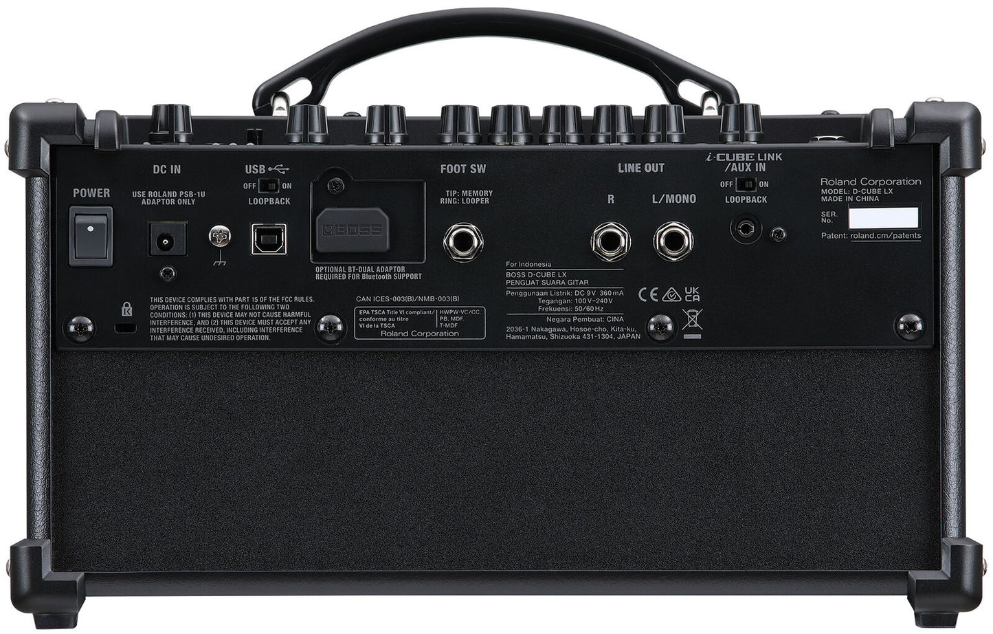 BOSS D-CUBE LX Dual Guitar Amplifier - Portable, Versatile Sound, Latest Technology — view 5