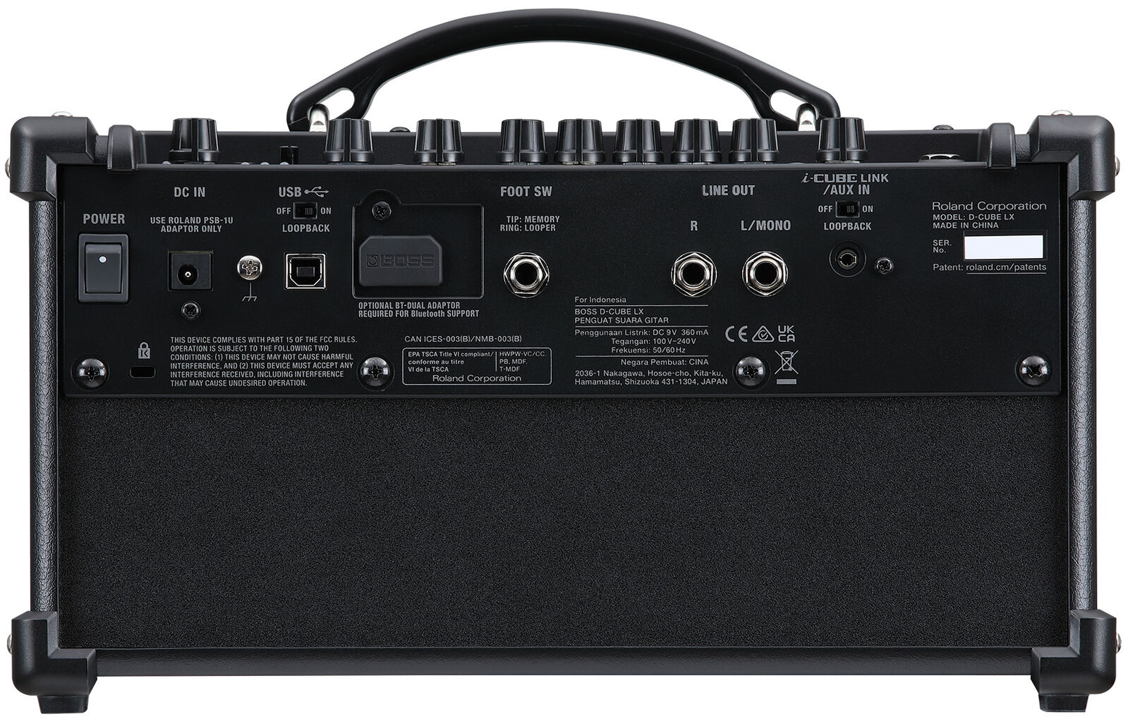 BOSS D-CUBE LX Dual Guitar Amplifier - Portable, Versatile Sound, Latest Technology — view 5