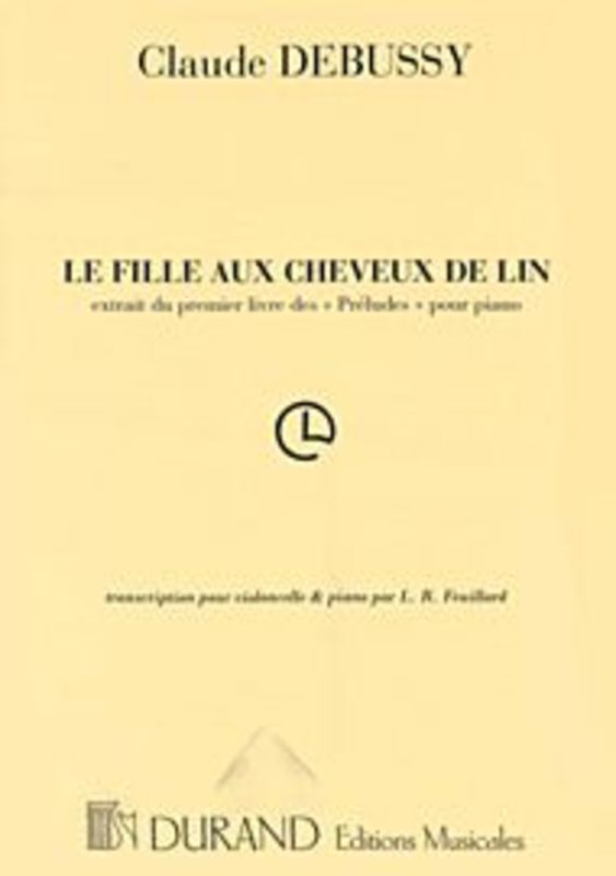 La Fille Aux Cheveux De Lin Cello / Piano Book