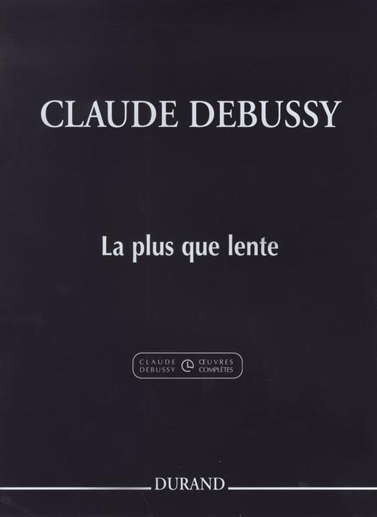 Debussy - La Plus Que Lente For Piano (Softcover Book)