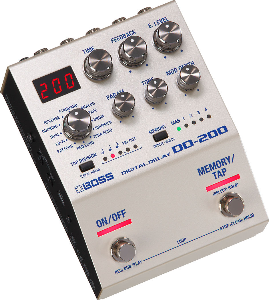 BOSS DD-200 Digital Delay Pedal - 200 Series Compact Effects with Memory and Intuitive Controls — view 3