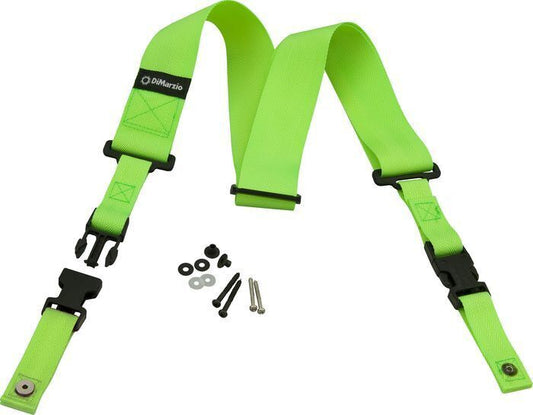 Dimarzio 2 inch Nylon Clip Lock Guitar Strap - Neon Green