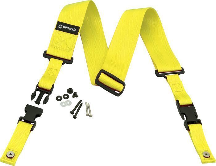 Dimarzio 2 inch Nylon Clip Lock Guitar Strap - Neon Yellow