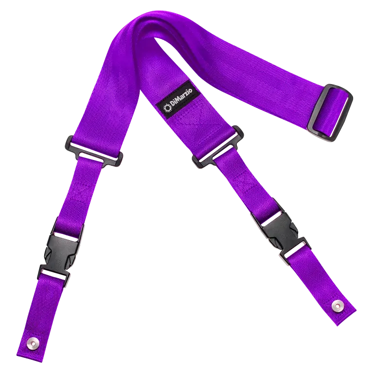 DiMarzio 02 Inch Guitar Strap with Clip Lock - Nylon Purple