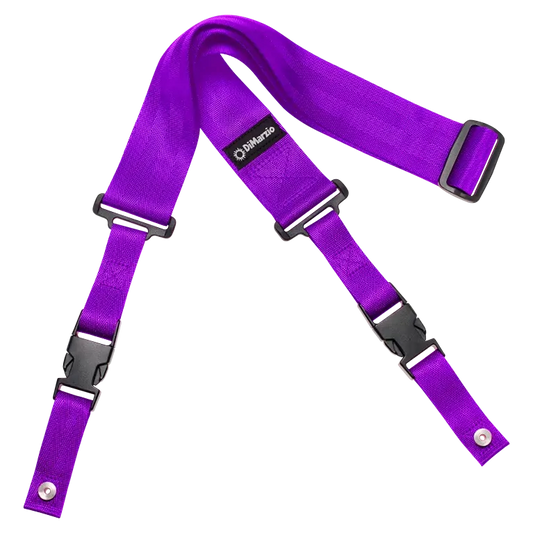 DiMarzio 02 Inch Guitar Strap with Clip Lock - Nylon Purple
