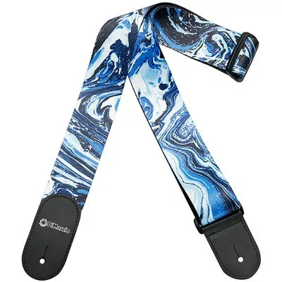 Dimarzio Steve Vai Swirl Pattern Guitar Strap - Blue Universe