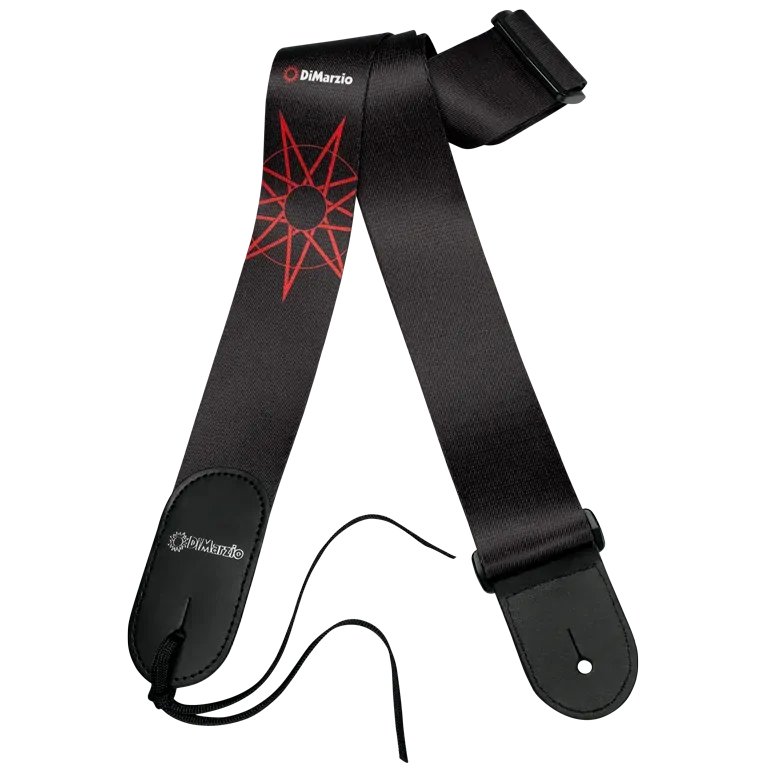 Dimarzio Jim Root #4 Black Guitar Strap with Slipknot Nonagram Design