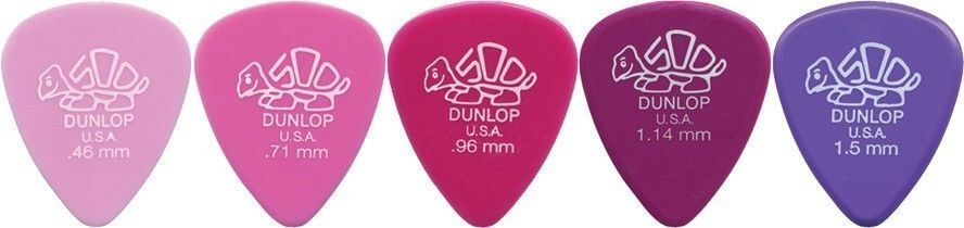 10 x Jim Dunlop DELRIN 500 MIXED Guitar Picks 41R Starter Set / Beginner