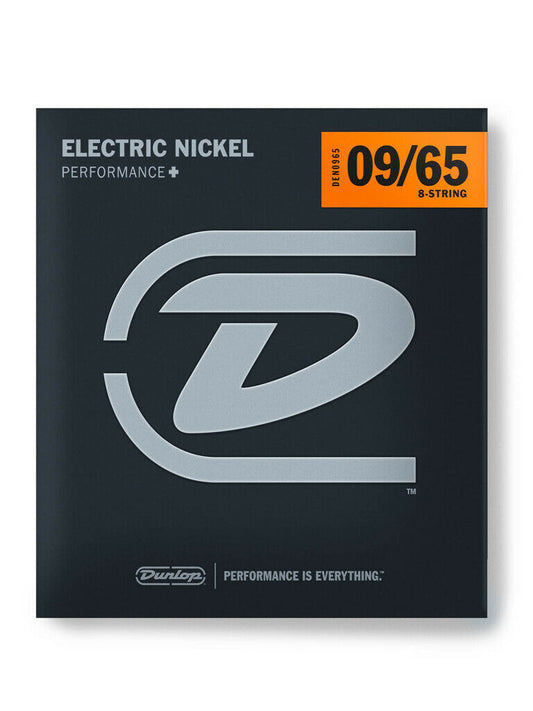 Dunlop Electric Guitar Strings 8 String Electric Nickel Wound Extra L
