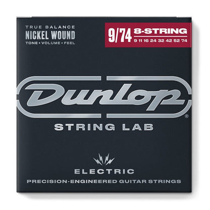 Dunlop Electric Guitar Nickel Wound 8-String Set Hybrid Extra Light 9-74 — view 3
