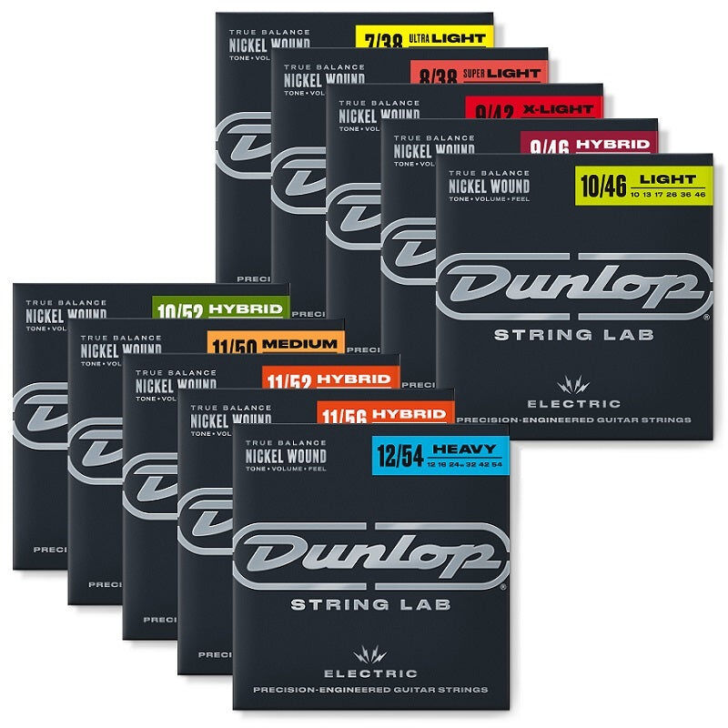 Dunlop Electric Guitar Nickel Wound String Set - Custom Medium 11-48