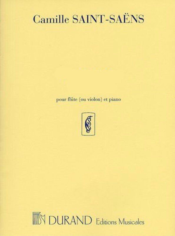 Saint Saens - Odelette Op. 162 for Flute and Piano Reduction