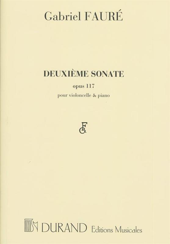 Faure - Sonata G Minor No 2 Op 117 Cello/Piano (Softcover Book)