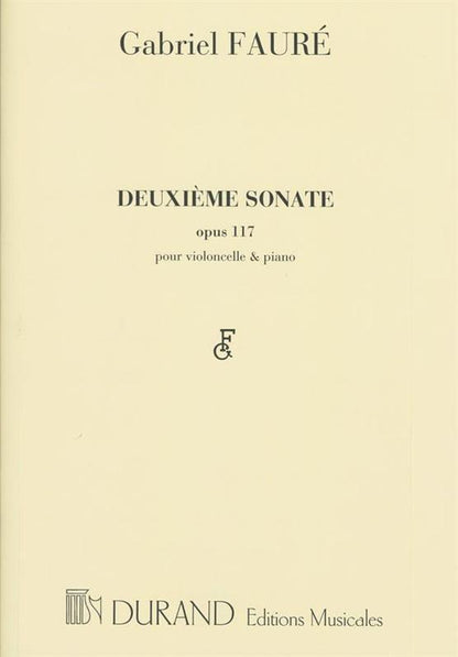 Faure - Sonata G Minor No 2 Op 117 Cello/Piano (Softcover Book)