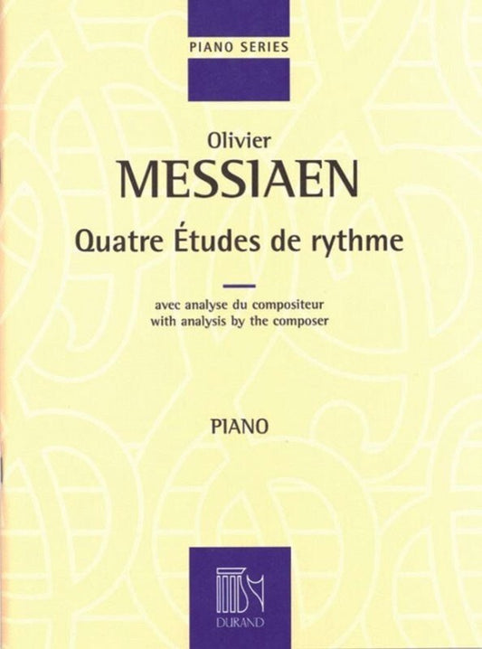 Messiaen - Quatre Etudes De Rythme Piano (Softcover Book)