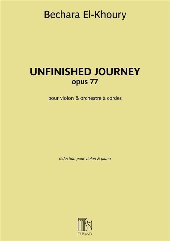 El-Khoury - Unfinished Journey Op 77 Violin/Piano (Softcover Book)
