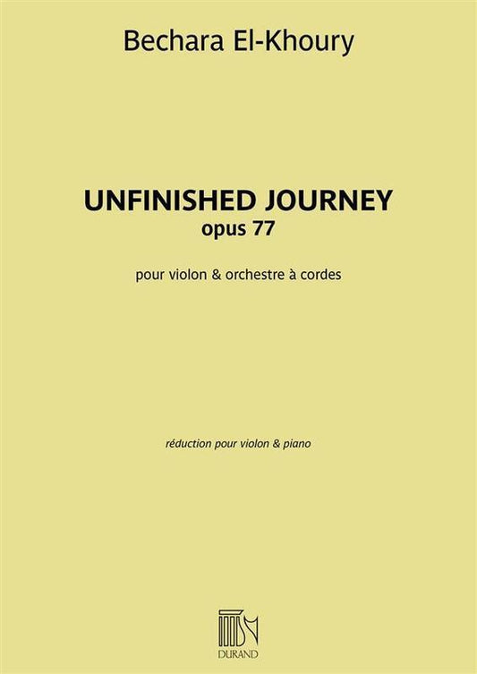 El-Khoury - Unfinished Journey Op 77 Violin/Piano (Softcover Book)