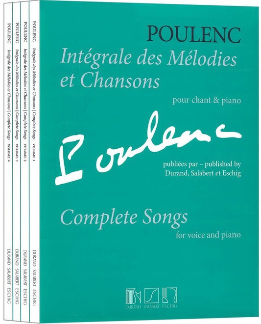 Complete Songs For Voice/Piano V1-4 Boxed Set Book