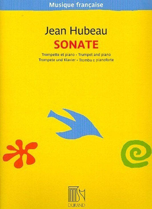 Hubeau - Sonata for Trumpet and Piano, 68 Pages, Musique Francaise Series