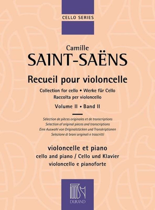Saint Saens - Collection For Cello Vol 2 (Softcover Book)