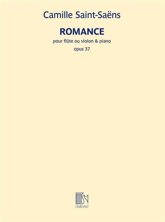 Saint-Saens - Romance Op 37 Flute Or Violin/Piano (Softcover Book)