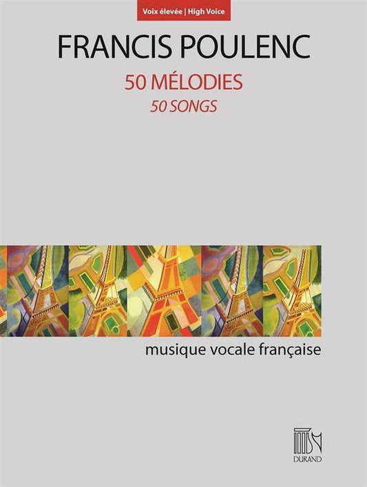 Poulenc - 50 Songs High Voice (Softcover Book)