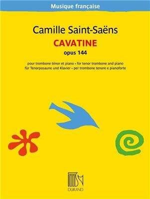 Saint-Saens Cavatine Op. 144 for Trombone and Piano, Durand Editions Musicales, 1 Page