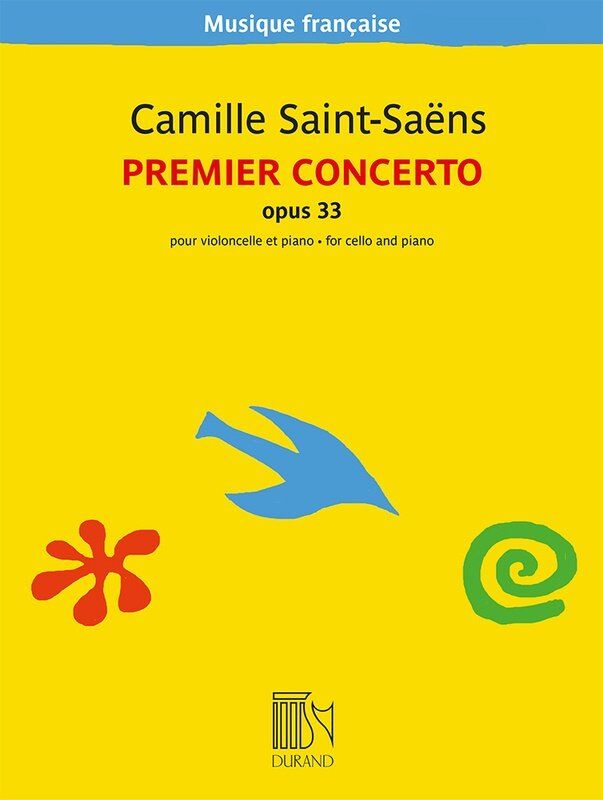 Saint-Saens - Concerto No 1 A Minor Op 33 for Cello/Piano, Durand Editions Musicales