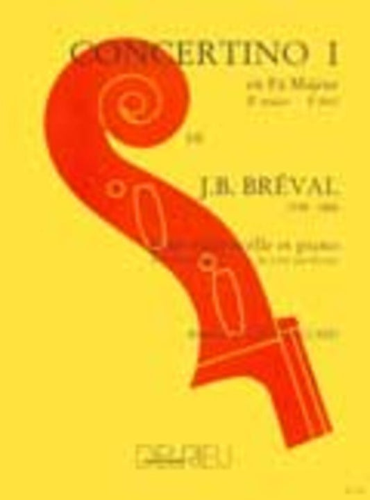 Breval - Concertino No 1 F Cello/Piano (Softcover Book)