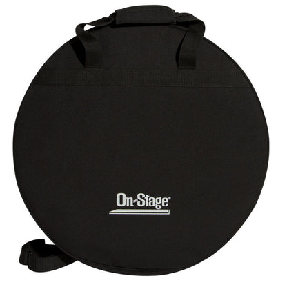 On-Stage CB3500 Backpack Cymbal Bag for 22" Cymbals, Black, Weather-Resistant, Padded Interior, Felt Dividers, Adjustable Straps